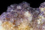 Purple Edge Fluorite Crystals on Quartz - China #146989-1